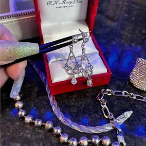 🥰 925 Elegant EVENING  SILVER EARRINGS❤️